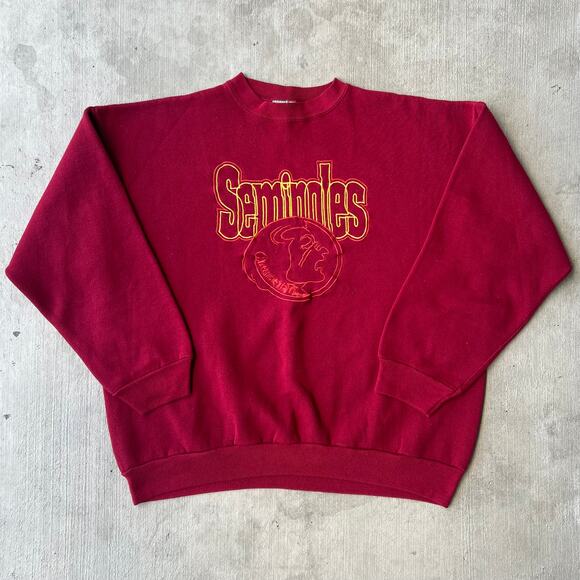 Vintage Y2K fsu Florida state seminoles red crewneck sweatshirt - Picture 1 of 4